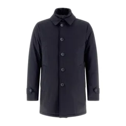 Strikket Halv Frakke Trenchcoat Frakker