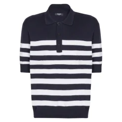 Online Strikket stribet polo Strik