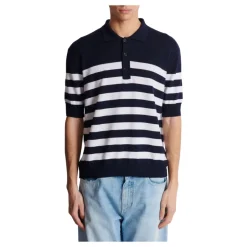 Online Strikket stribet polo Strik