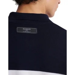 Online Strikket stribet polo Strik