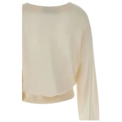 Strikket V-hals Sweater Dame Striktrøjer & Sweatere