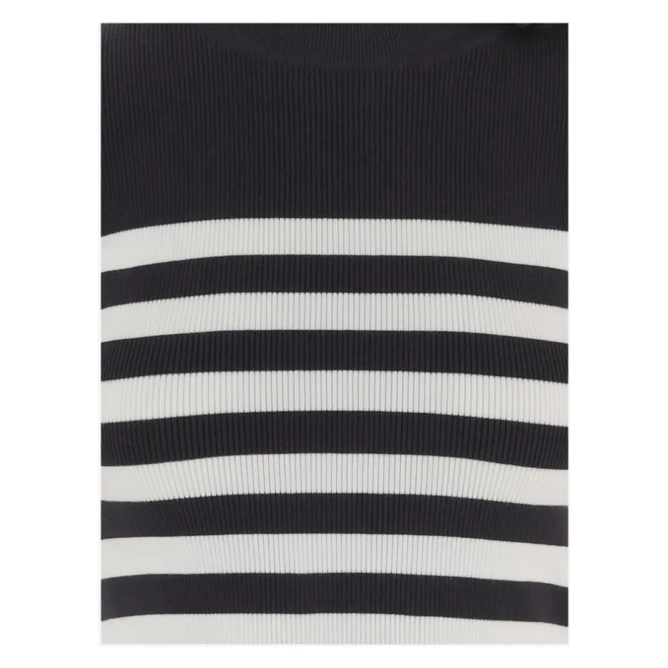 Discount Stripes Knitted T Shirt Dame Striktrøjer & Sweatere