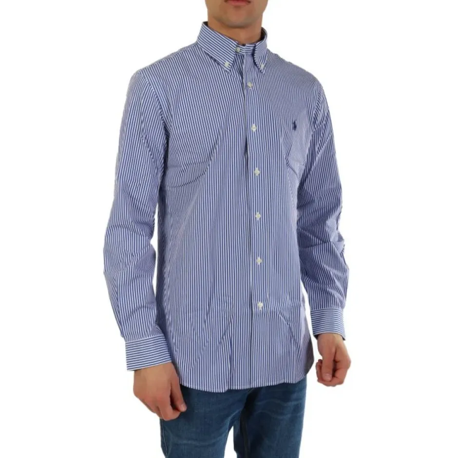 Best Stripet Stretch Poplin Skjorte Skjorter
