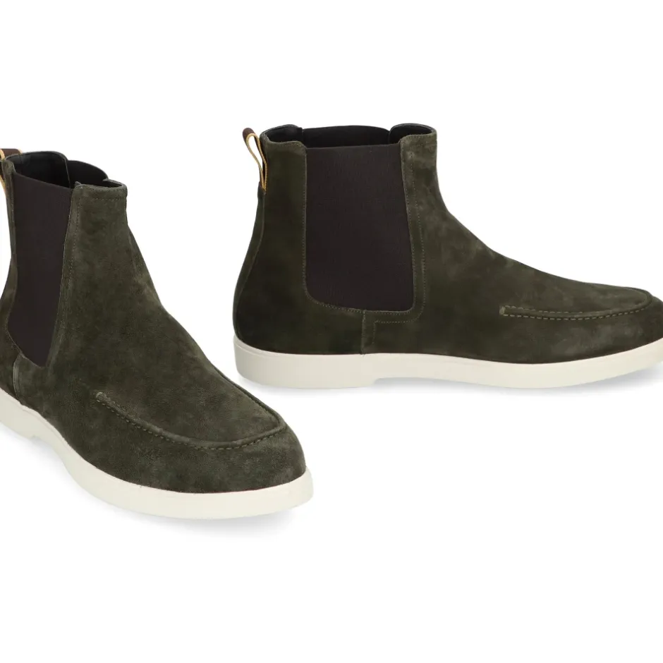 Suede Chelsea støvler med elastiske indsatser Chelsea Boots