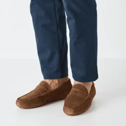 Clearance Suede Loafer i Cognac Loafers