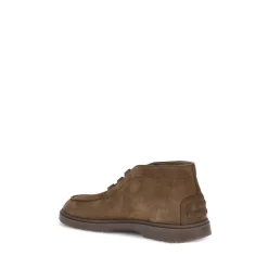 Hot Suede Snøresko med Præget Logo Støvler