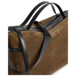 Clearance Suede Weekend Holdall Taske Dame Rejsetasker