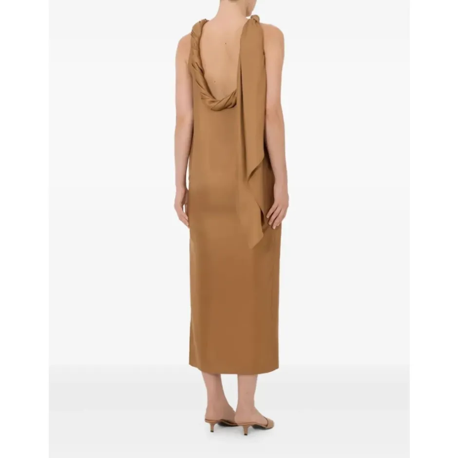 New Susan Twisted Collar Dress Dame Kjoler