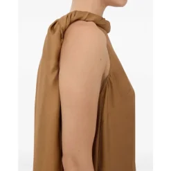 New Susan Twisted Collar Dress Dame Kjoler
