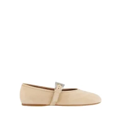 Best Sveva Buckle Ballet Flat Dame Ballerina Sko