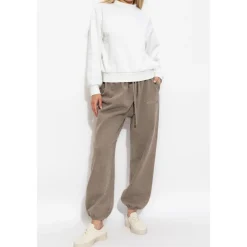 Sweatshirt med en kort stående krave Dame Sweatshirts