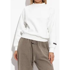 Sweatshirt med en kort stående krave Dame Sweatshirts