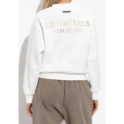 Sweatshirt med en kort stående krave Dame Sweatshirts