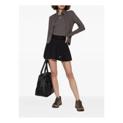 Best Taupe Grey Crew Neck T-shirts Dame T-Shirts