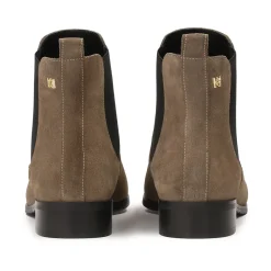 New Taupefarvede ruskindsslippers Dame Chelsea Boots