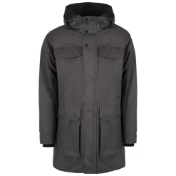 Outlet Teknisk stof parka med gåsedun Frakker