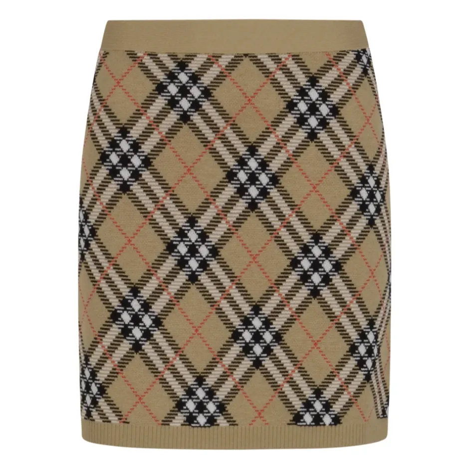 Sale Ternet Uld Mini Nederdel Dame Nederdele