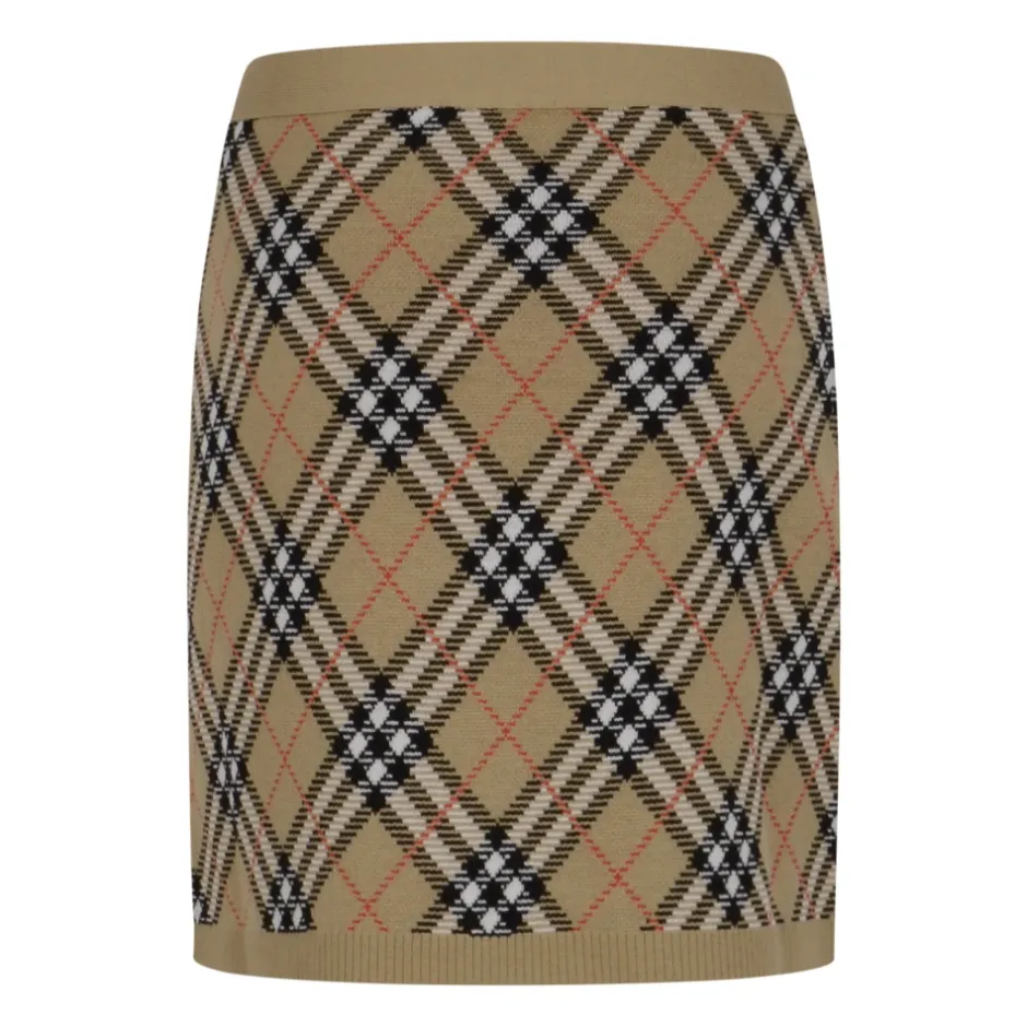 Sale Ternet Uld Mini Nederdel Dame Nederdele