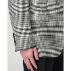 Clearance Tidløs Check Blazer Jakkesæt