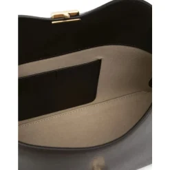 Online T-Lock Leather Clutch Dame Skuldertasker