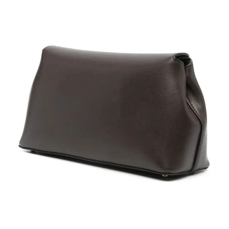 Online T-Lock Leather Clutch Dame Skuldertasker