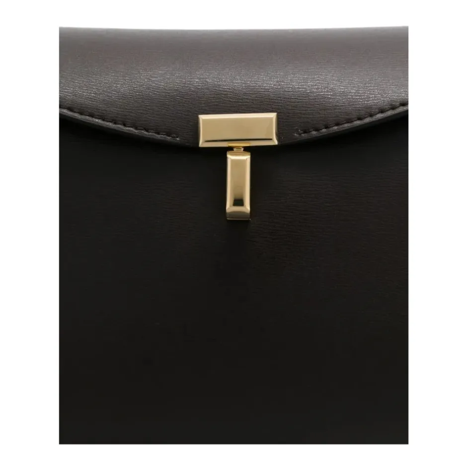 Online T-Lock Leather Clutch Dame Skuldertasker