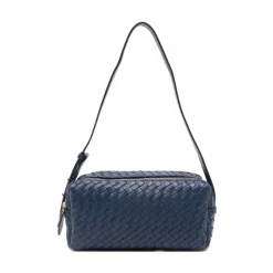 Online Trousse Woven Leather Dame Skuldertasker
