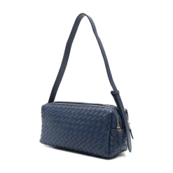 Online Trousse Woven Leather Dame Skuldertasker