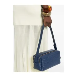 Online Trousse Woven Leather Dame Skuldertasker