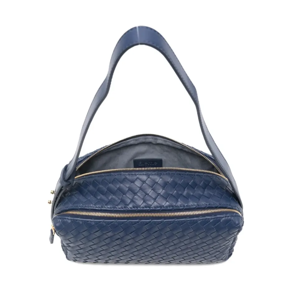 Online Trousse Woven Leather Dame Skuldertasker