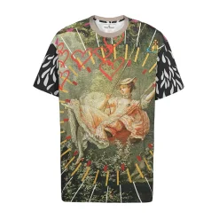 Clearance Trykt bomulds T-shirt T-Shirts