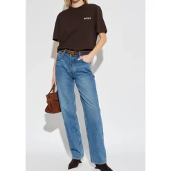 Outlet T-shirt med broderet logo Dame T-Shirts