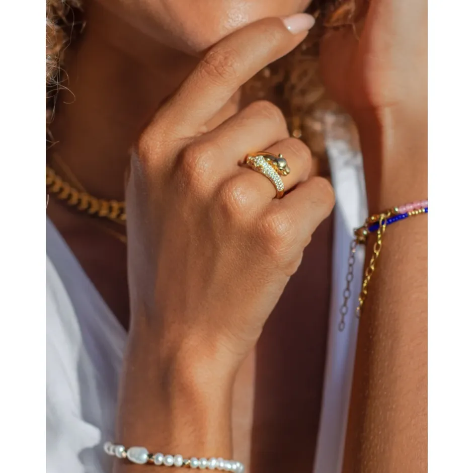 Twisted Panther Ring Dame Smykker