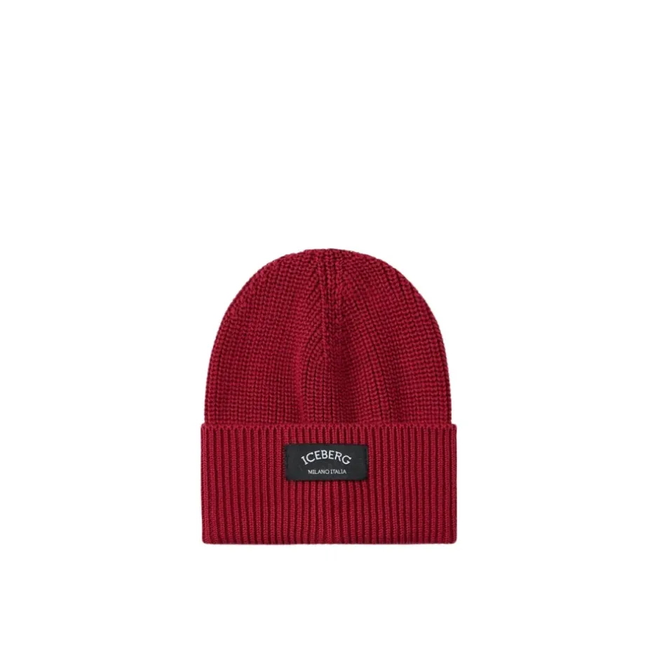 Sale Uld Beanie Hue med Sort Mærke og Logo Børn Huer & Kasketter