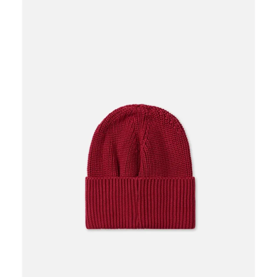 Sale Uld Beanie Hue med Sort Mærke og Logo Børn Huer & Kasketter