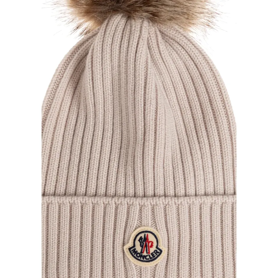 New Uld Beanie med Pom Pom Børn Huer & Kasketter