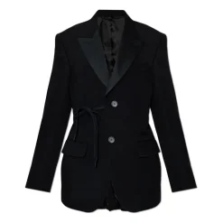 Online Uld Blazer Med Enkel Slids Dame Jakker