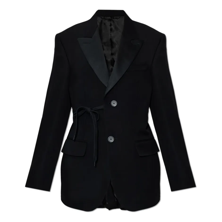 Online Uld Blazer Med Enkel Slids Dame Jakker