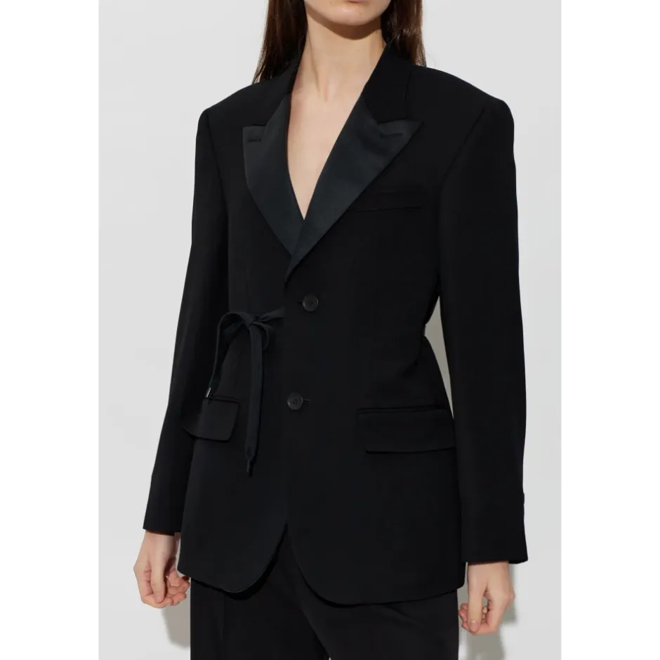 Online Uld Blazer Med Enkel Slids Dame Jakker