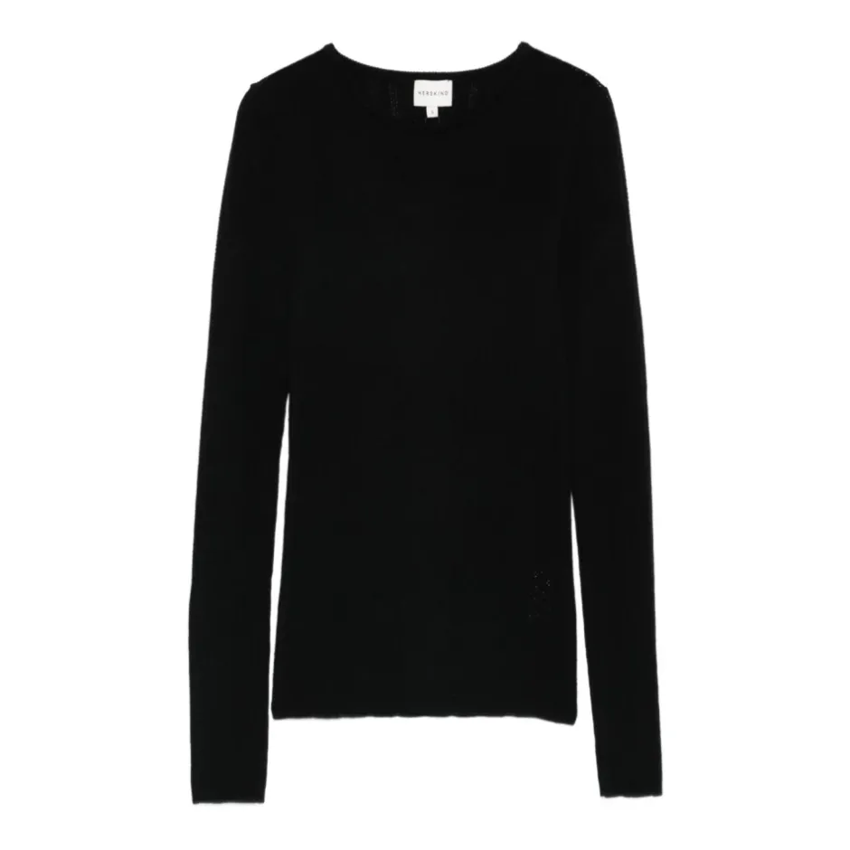 Outlet Uld Crewneck Sweater Dame Striktrøjer & Sweatere
