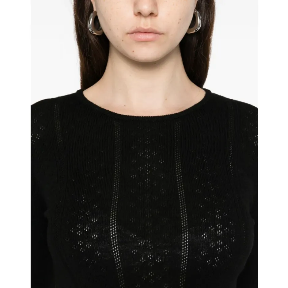 Outlet Uld Crewneck Sweater Dame Striktrøjer & Sweatere