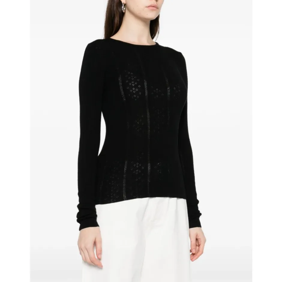 Outlet Uld Crewneck Sweater Dame Striktrøjer & Sweatere