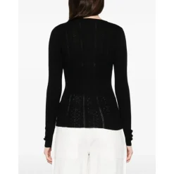 Outlet Uld Crewneck Sweater Dame Striktrøjer & Sweatere
