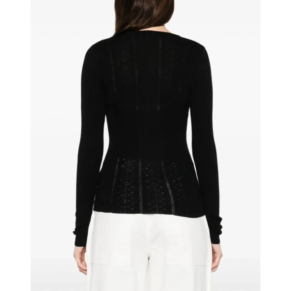 Outlet Uld Crewneck Sweater Dame Striktrøjer & Sweatere