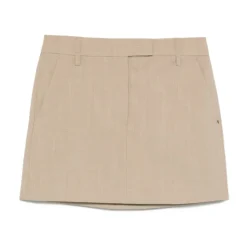 Best Uld Mini Nederdel Lige Pasform Dame Nederdele
