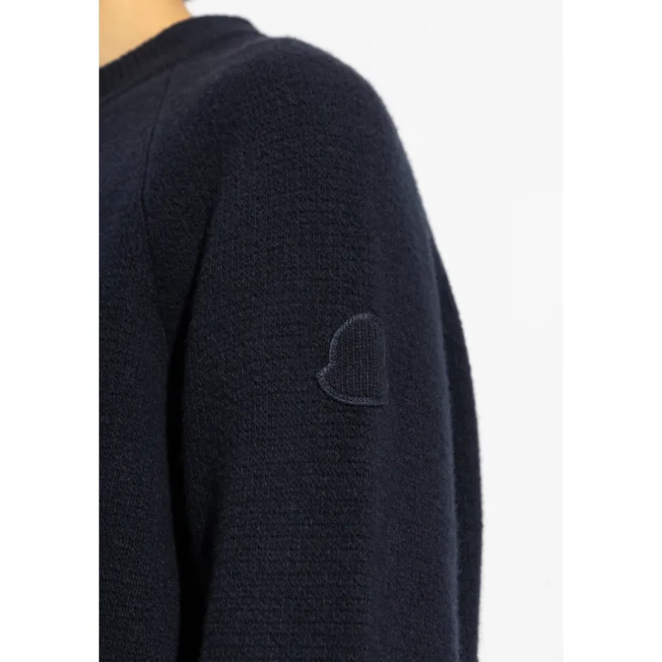 Uld og Cashmere Crewneck Sweater Strik