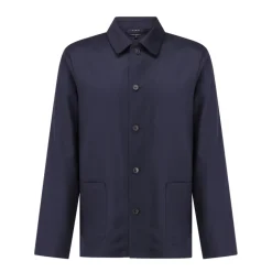 Best Uld Overshirt Straight Cut Letvægt Jakker