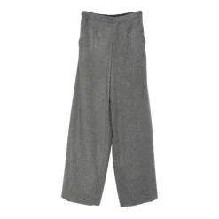 Outlet Uld Wide Leg Bukser Dame Bukser