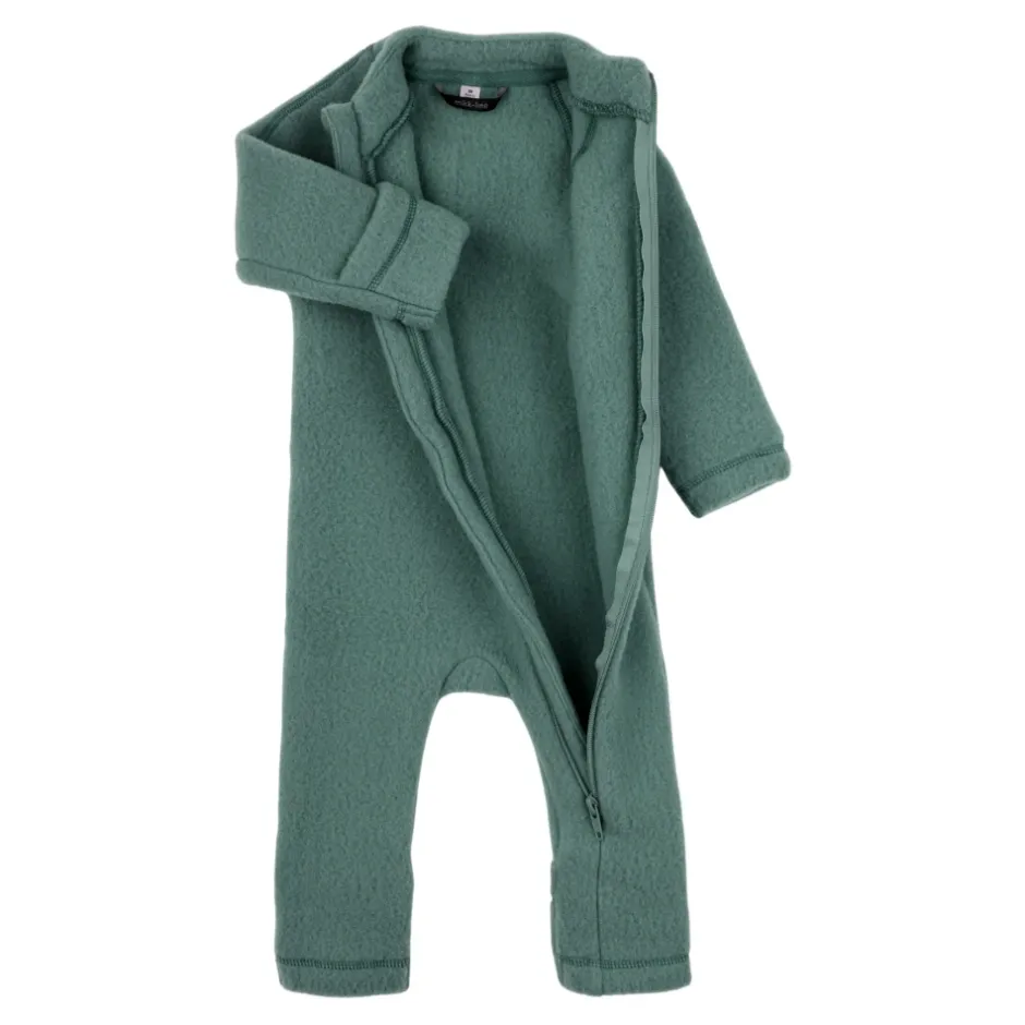 Outlet Ulddragt i Balsam Green Børn Bodystocking & Sæt