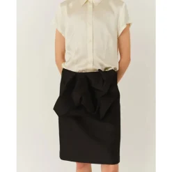 Best Umami Draped Silk Skirt Dame Nederdele